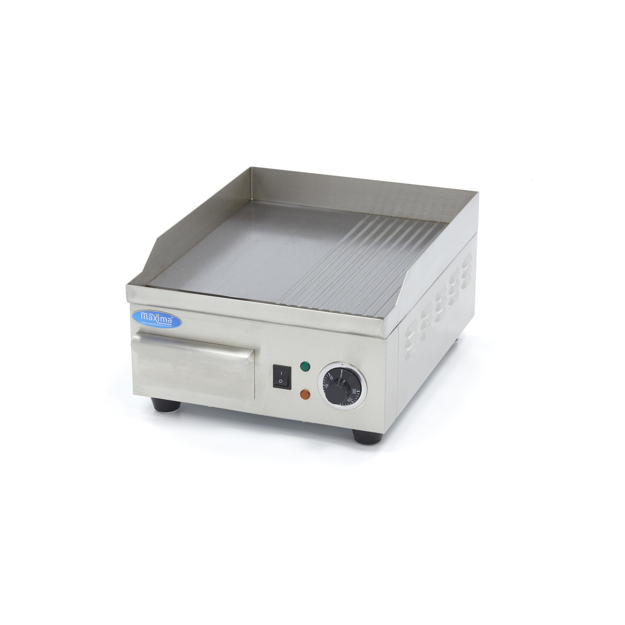 Grill frytop electric dublu suprafata neteda si striata Maxima-36cm