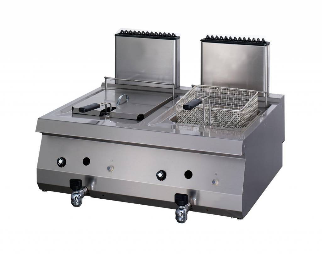 Friteuza pe gaz profesionala Maxima 2 x 12L
