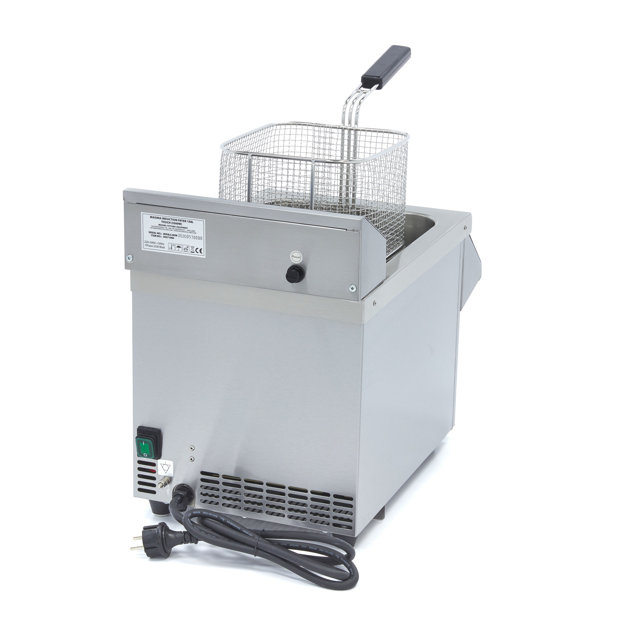 Friteuza cu inductie Maxima 1 x 8L cu robinet 3