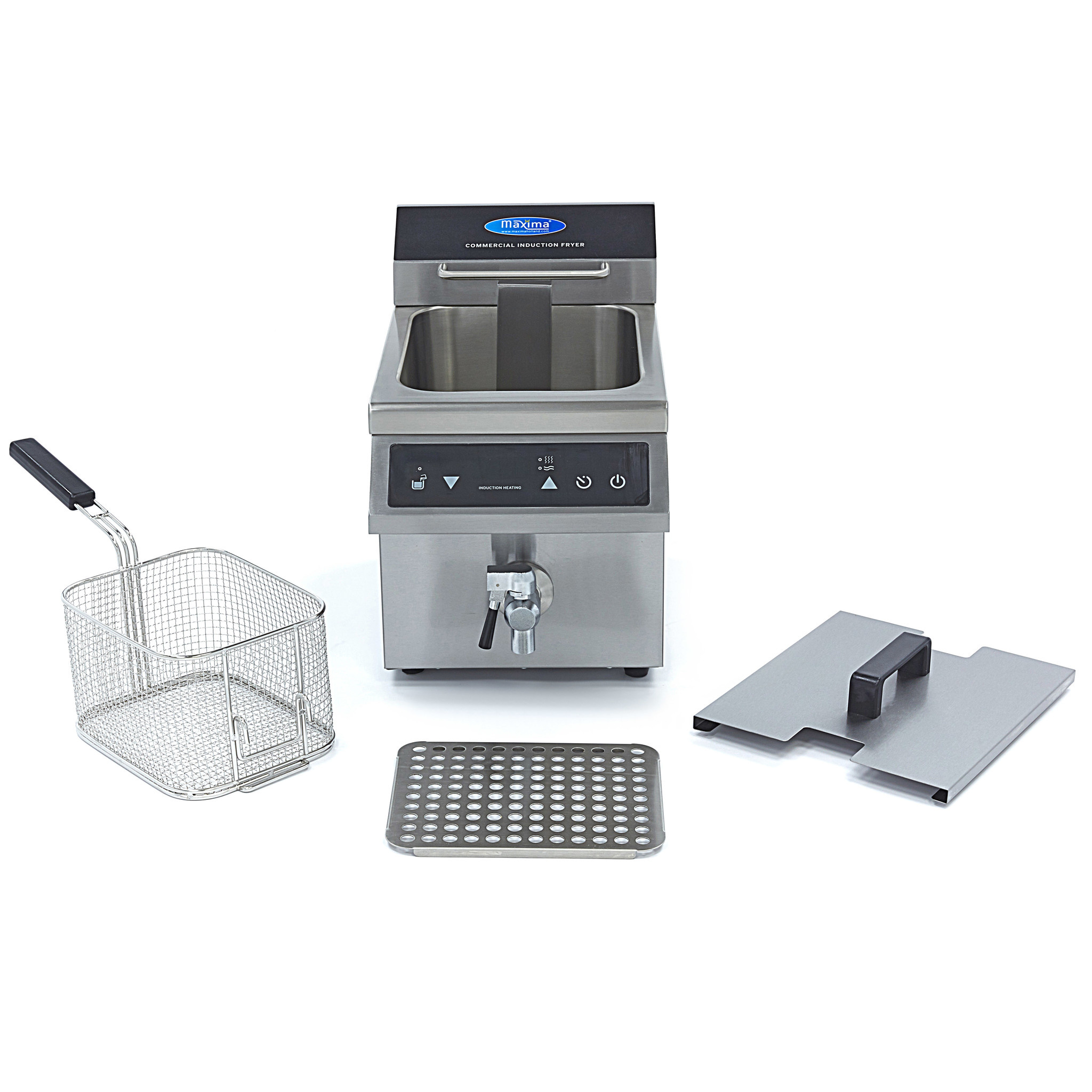 Friteuza cu inductie Maxima 1 x 8L cu robinet 2
