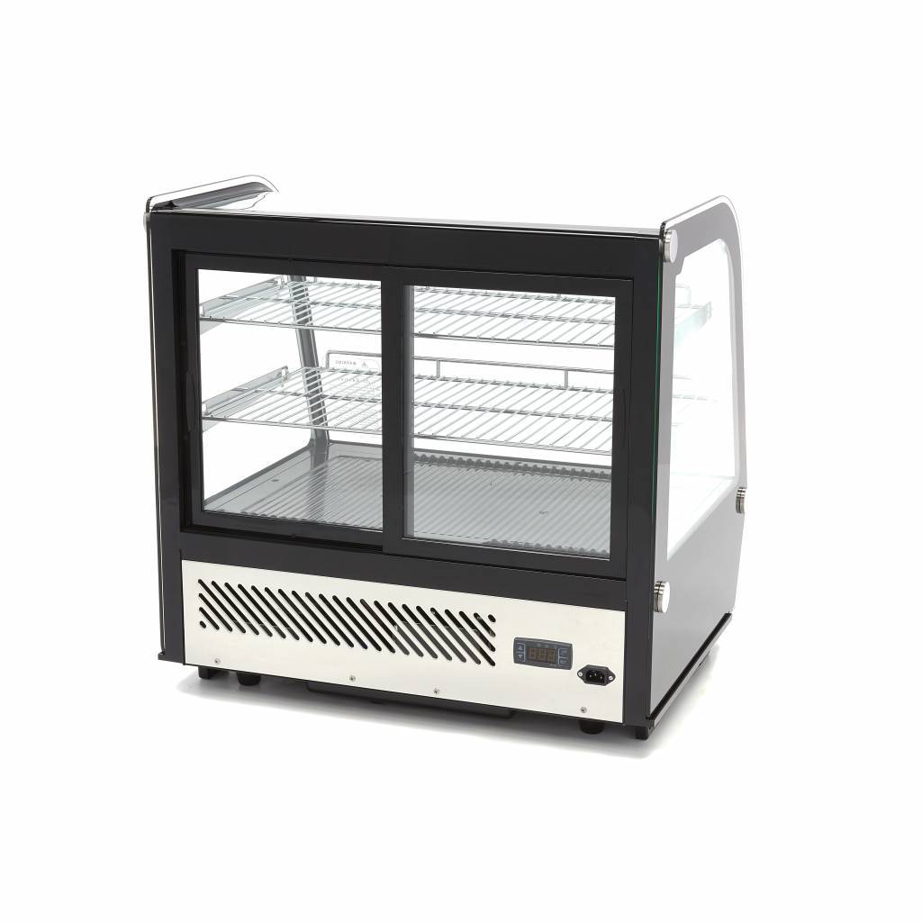 Vitrina frigorifica de prezentare neagra Maxima 120L 2