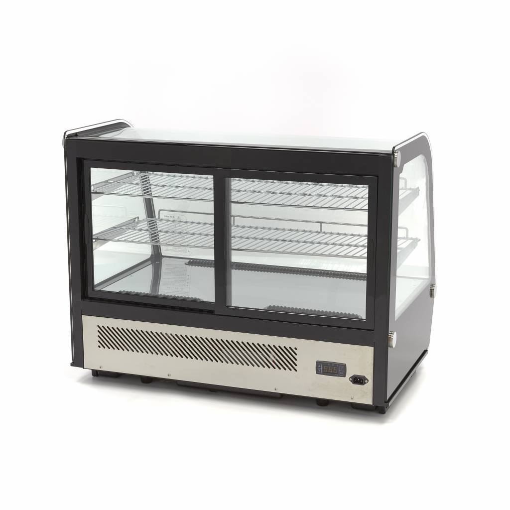 Vitrina frigorifica de prezentare neagra Maxima 160L 2