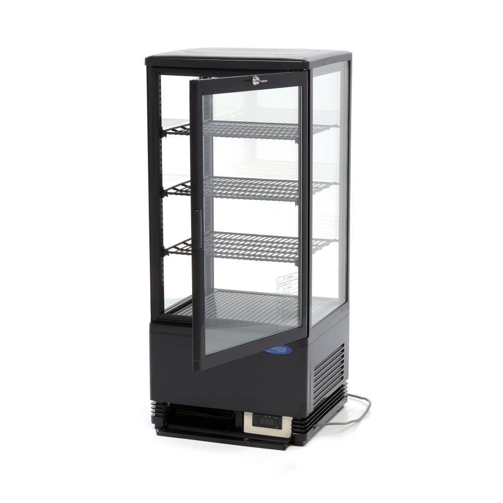 Vitrina frigorifica de prezentare neagra Maxima 78L 2