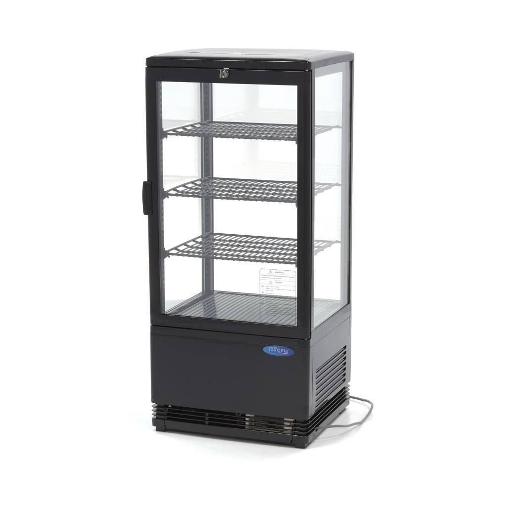 Vitrina frigorifica de prezentare neagra Maxima 78L