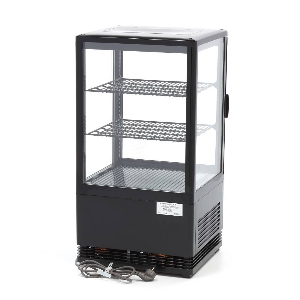 Vitrina frigorifica de prezentare neagra Maxima 58L 3