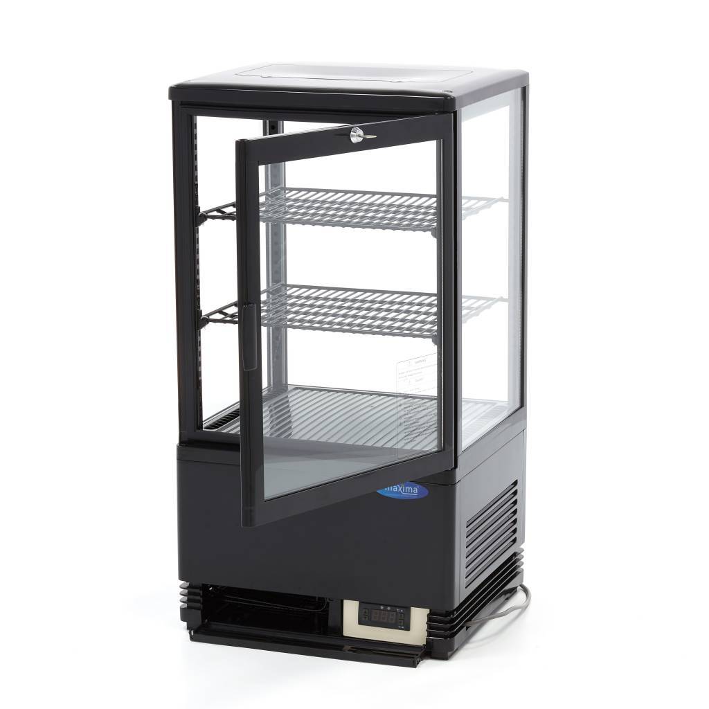 Vitrina frigorifica de prezentare neagra Maxima 58L 2