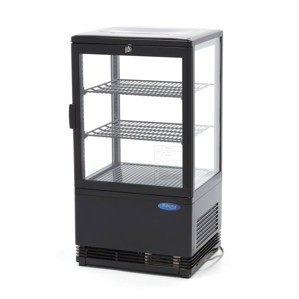 Vitrina frigorifica de prezentare neagra Maxima 58L