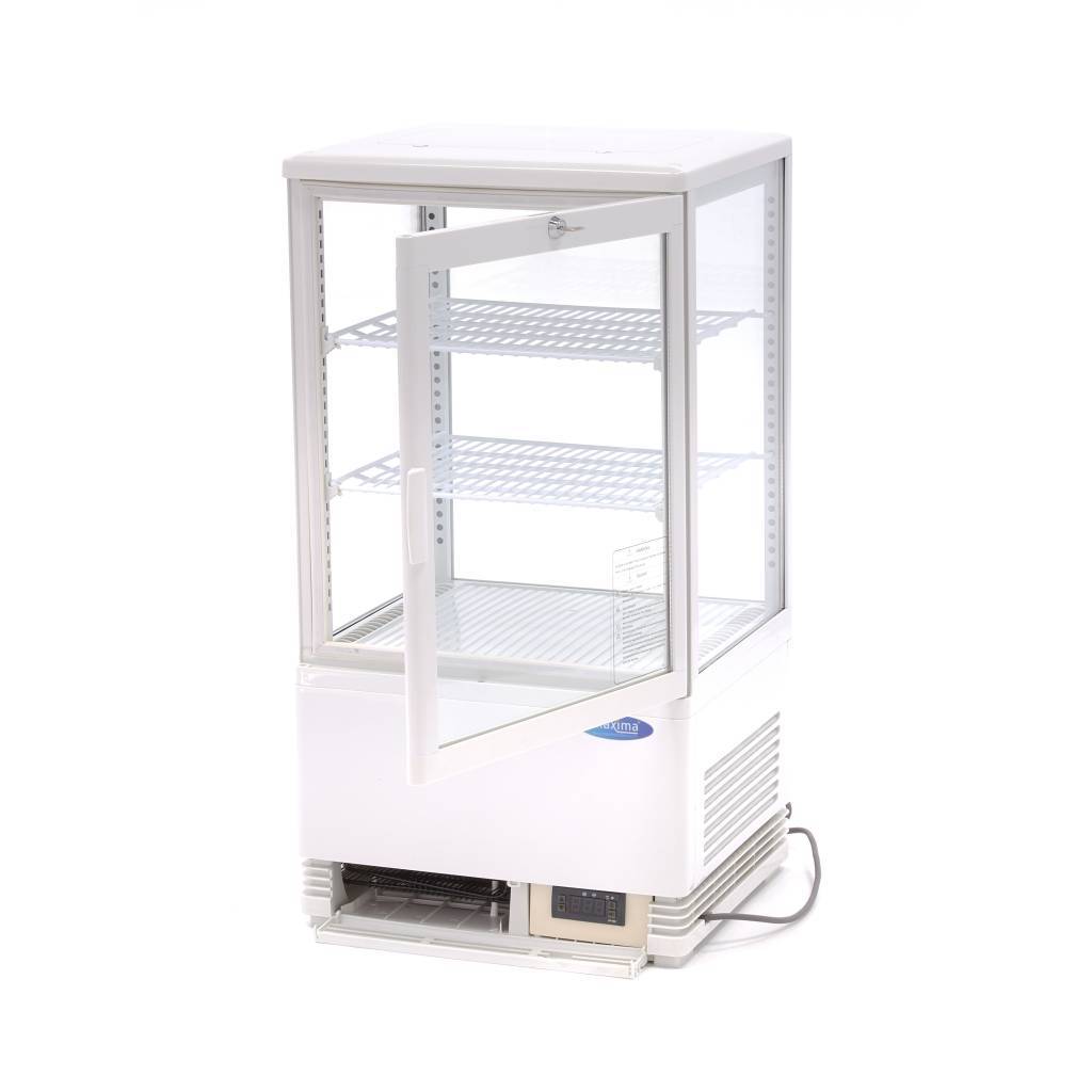 Vitrina frigorifica de prezentare alba Maxima 58L 3