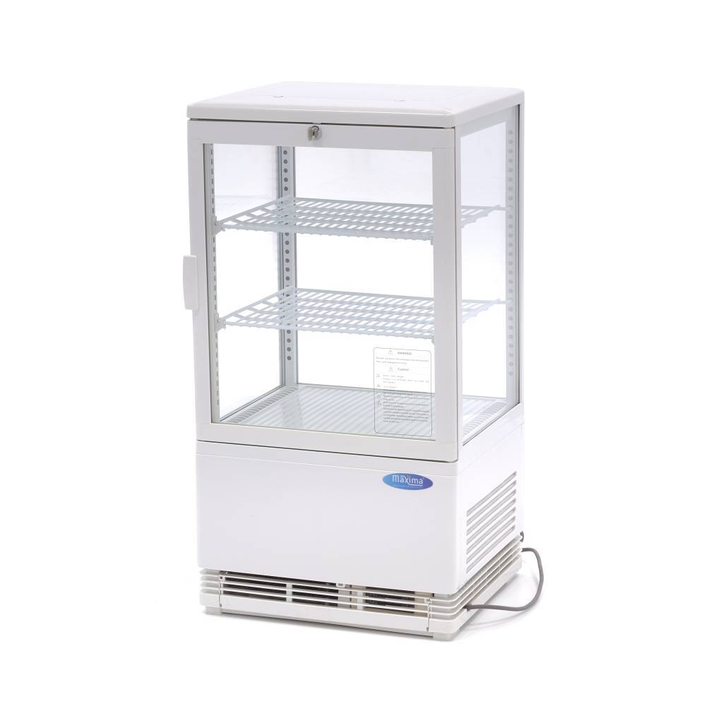 Vitrina frigorifica de prezentare alba Maxima 58L