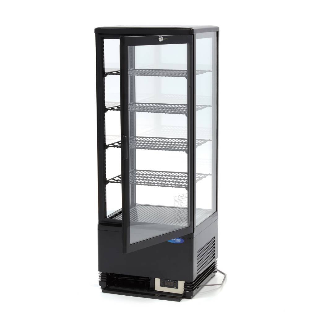Vitrina frigorifica de prezentare neagra Maxima 98L 3