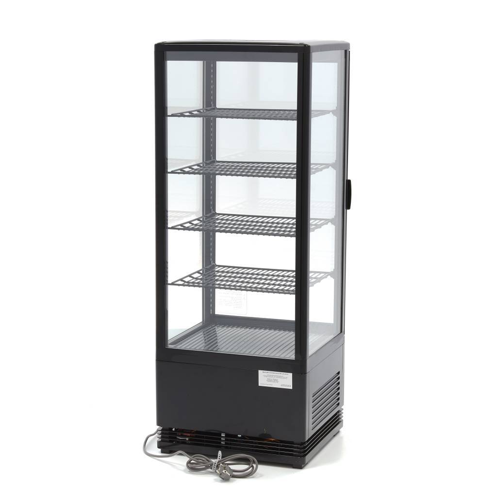 Vitrina frigorifica de prezentare neagra Maxima 98L 2