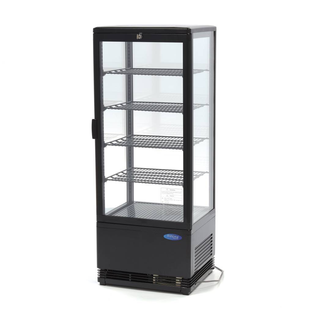 Vitrina frigorifica de prezentare neagra Maxima 98L