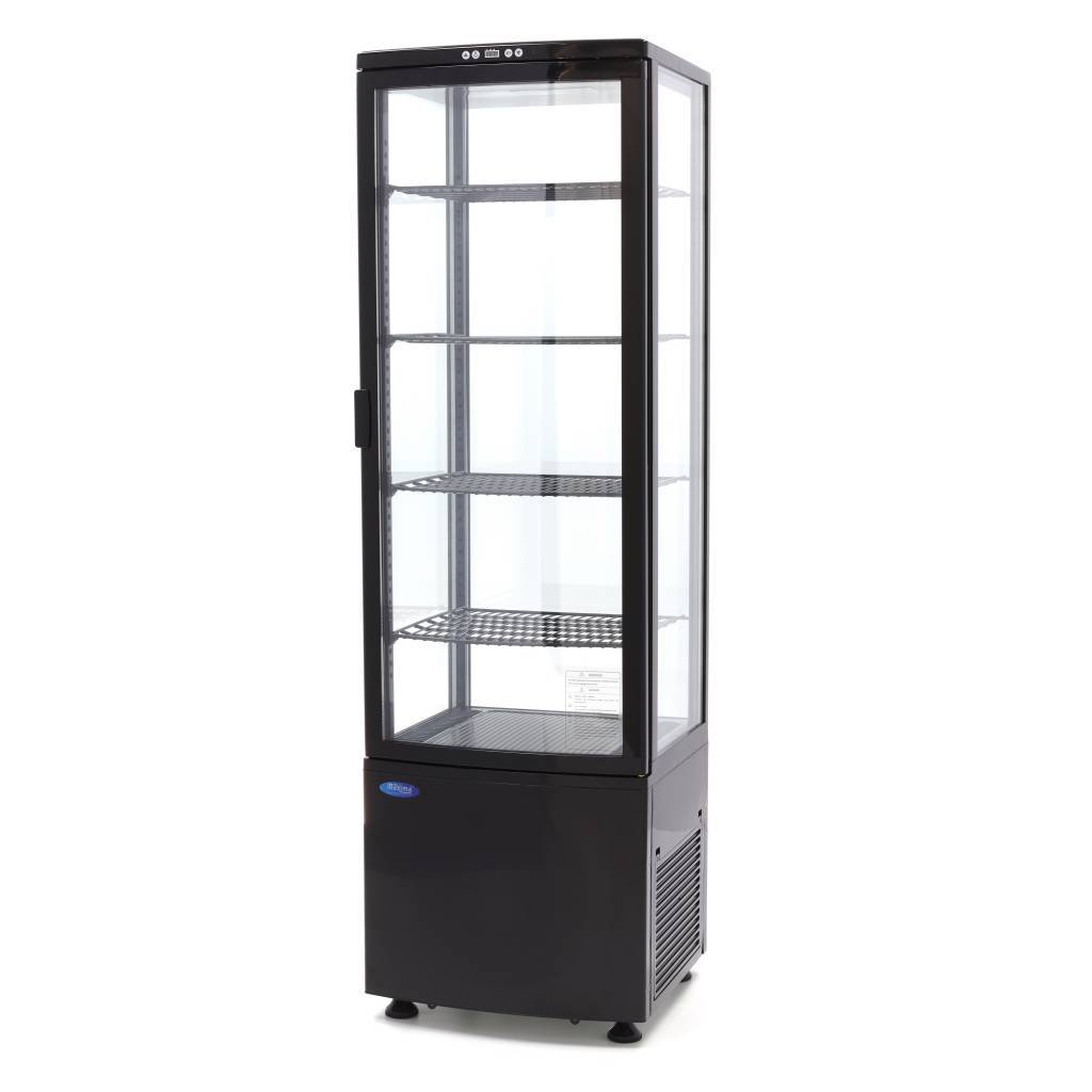 Vitrina frigorifica de prezentare neagra Maxima 235L