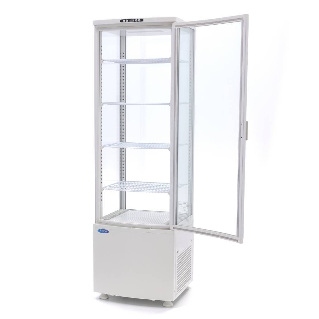 Vitrina frigorifica de prezentare alba Maxima 235L 3