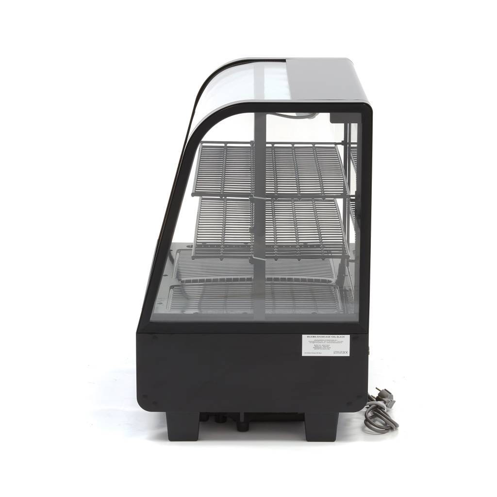 Vitrina frigorifica de prezentare neagra Maxima 100L 3