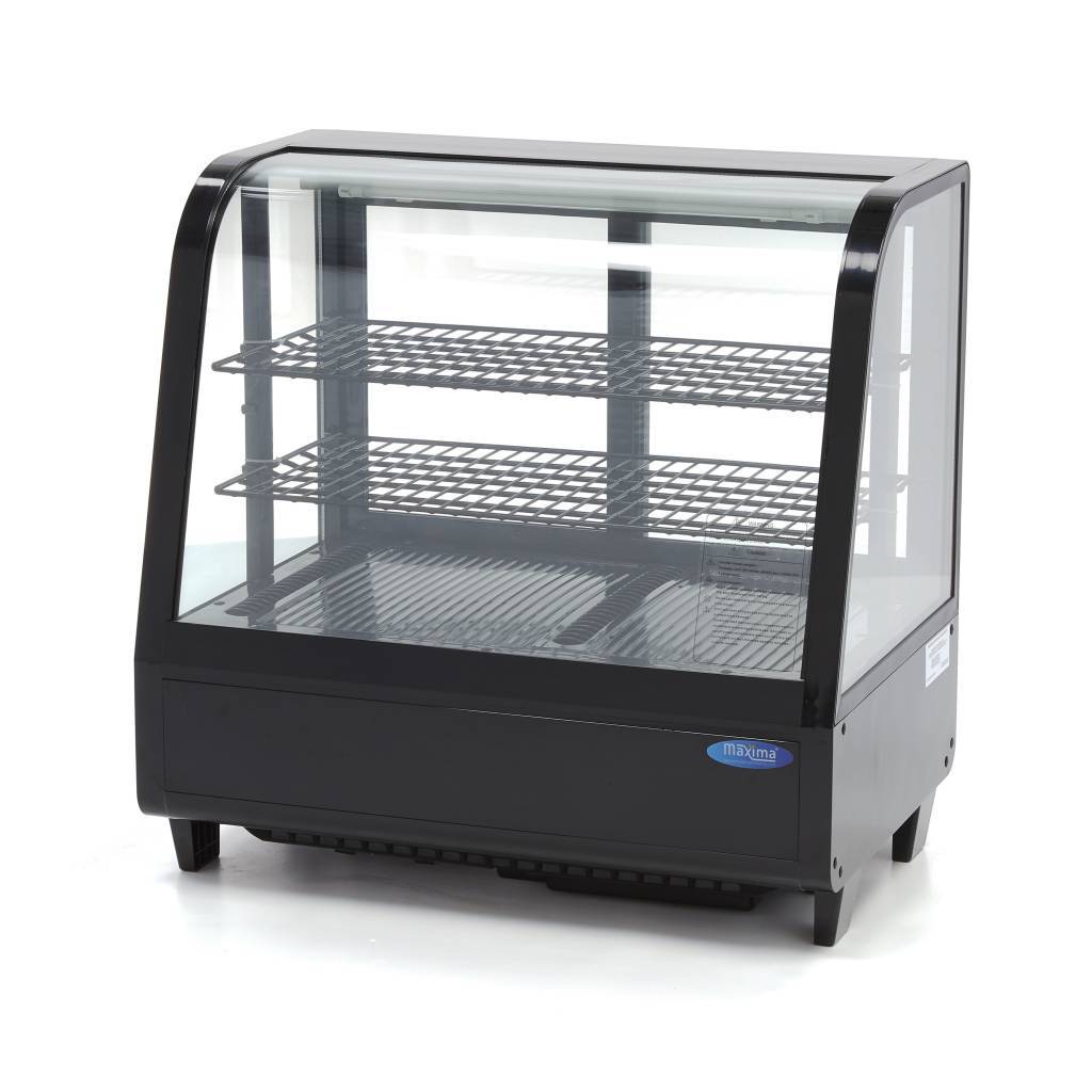 Vitrina frigorifica de prezentare neagra Maxima 100L