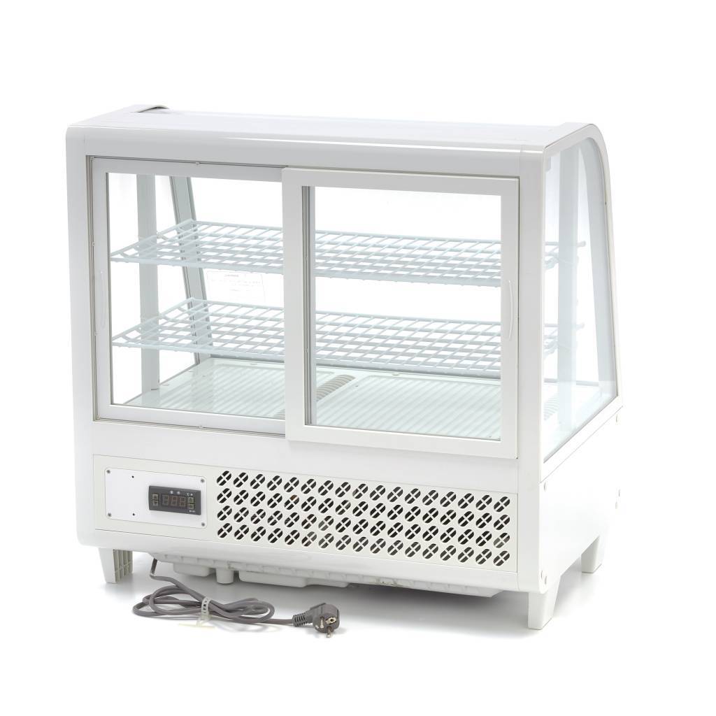Vitrina frigorifica de prezentare alba Maxima 100L 2
