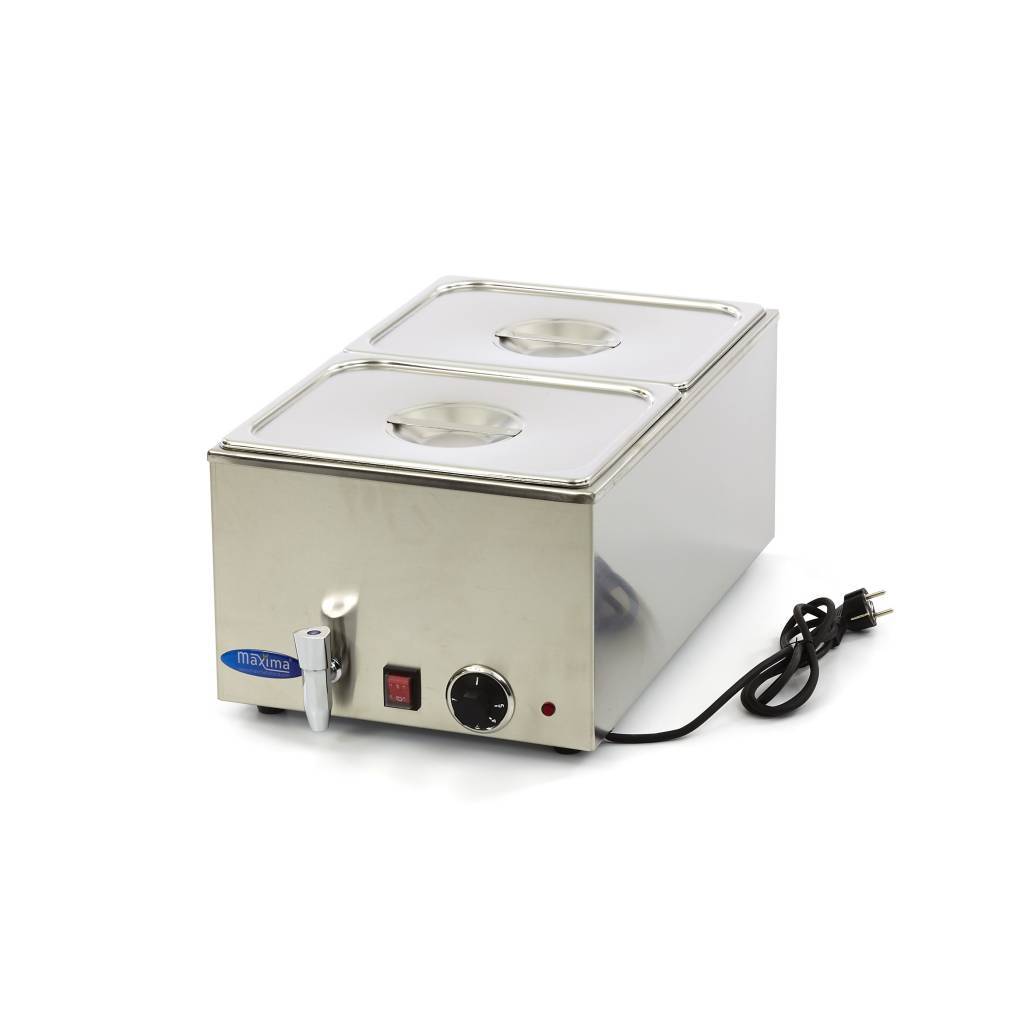 Bain marie cu robinet Maxima-2x1/2GN