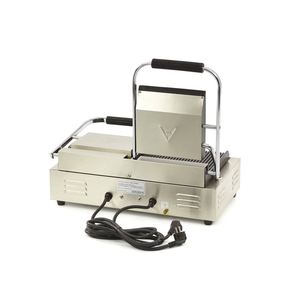 Contact grill dublu cu placa striata Maxima MCG BIG GR 2