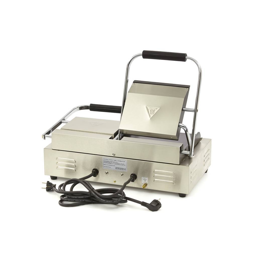 Contact grill dublu cu placa neteda Maxima MCG BIG SM 2