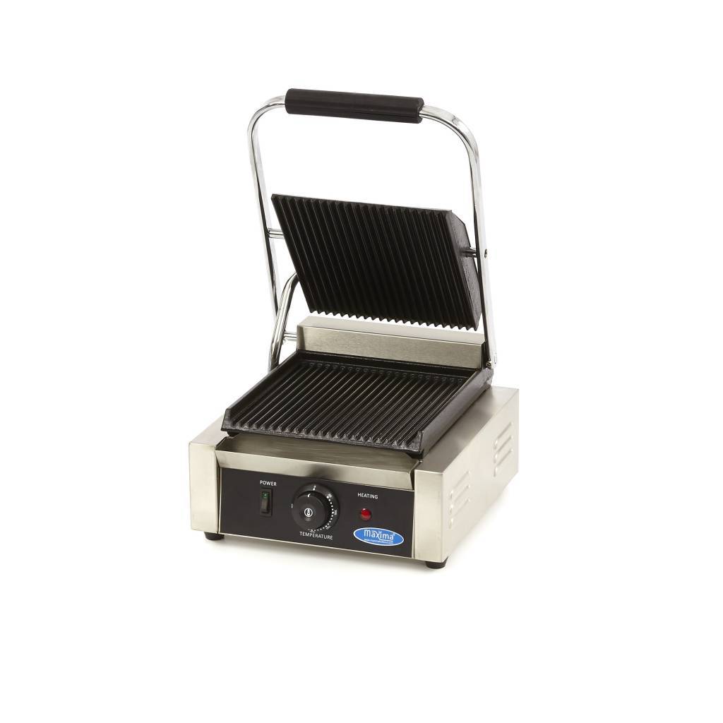 Contact grill cu placa striata Maxima MCG GR