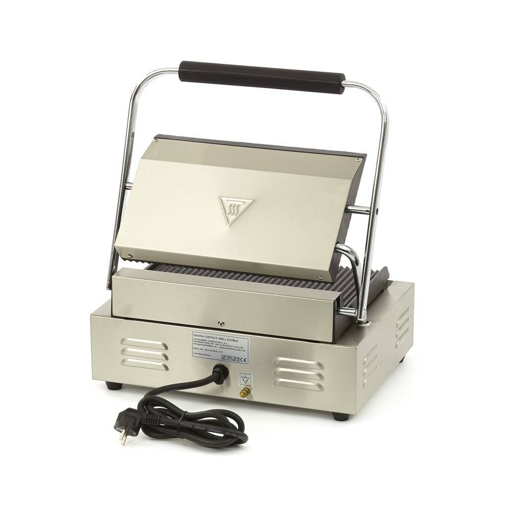 Contact grill cu placa striata Maxima MCG Panini 3