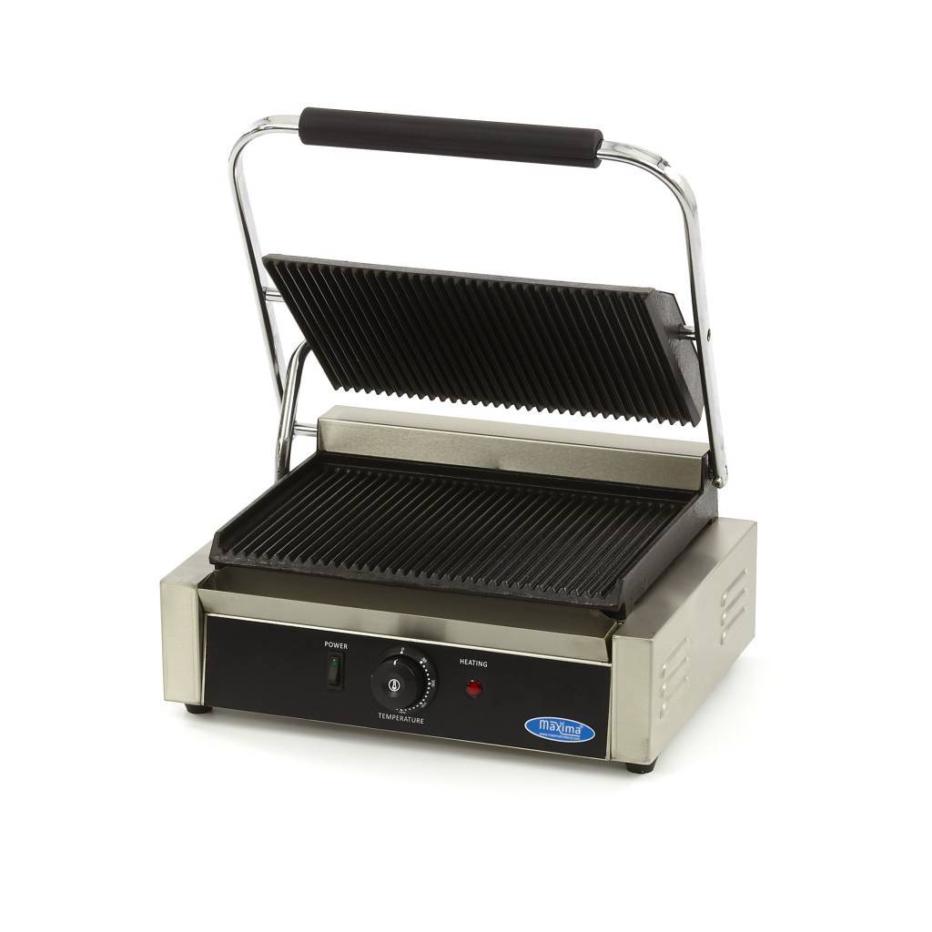 Contact grill cu placa striata Maxima MCG Panini