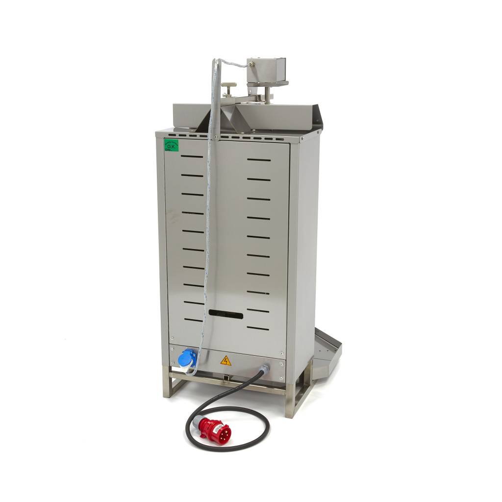 Aparat kebab/shaorma cu 4 arzatoare electric Maxima-motor deasupra 2