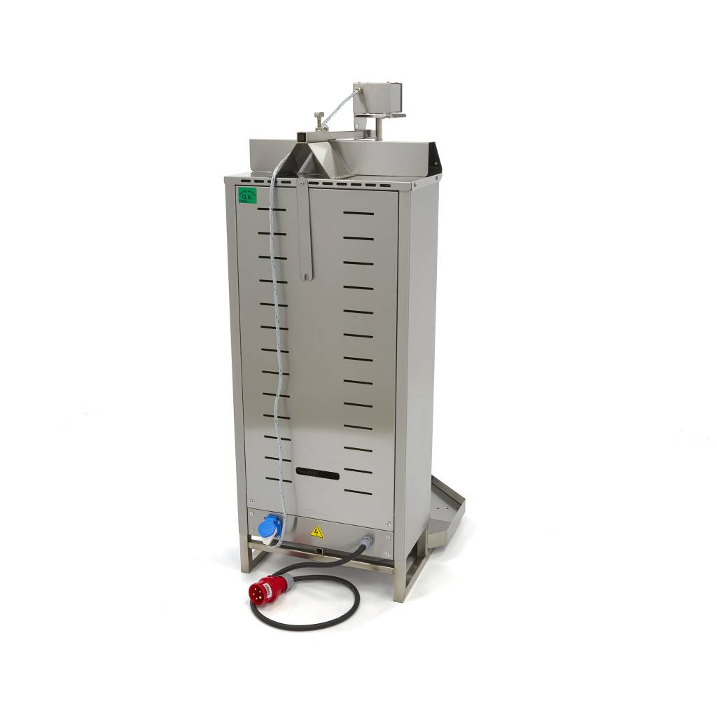 Aparat kebab/shaorma cu 5 arzatoare electric Maxima-motor deasupra 2