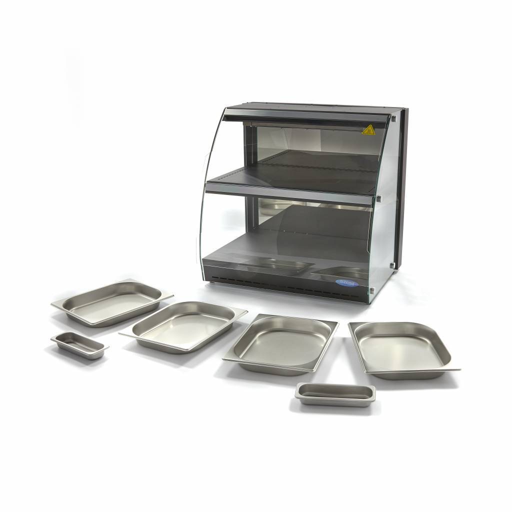 Vitrina calda 2 nivele inchisa Maxima-4x1/2GN 2