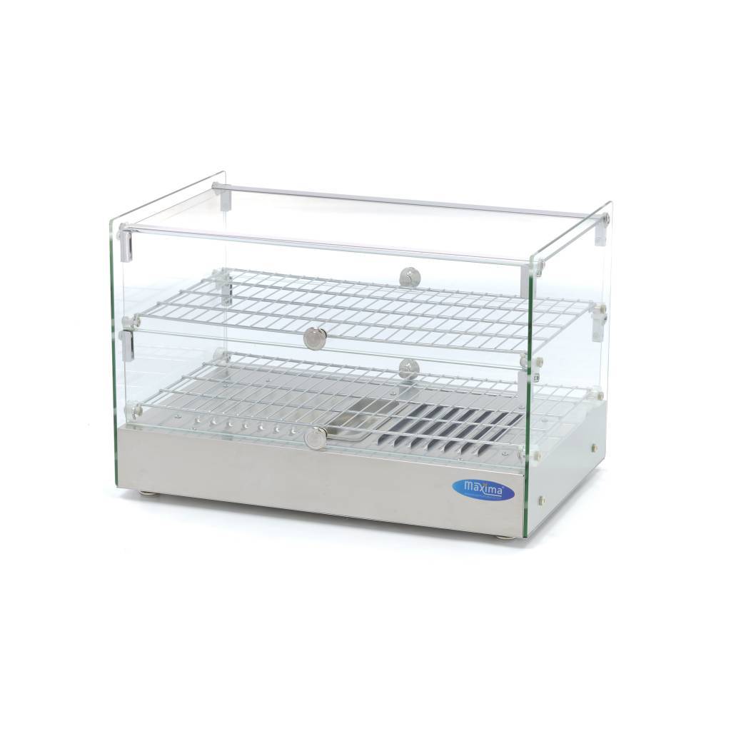 Vitrina calda de prezentare 2 nivele Maxima-50L