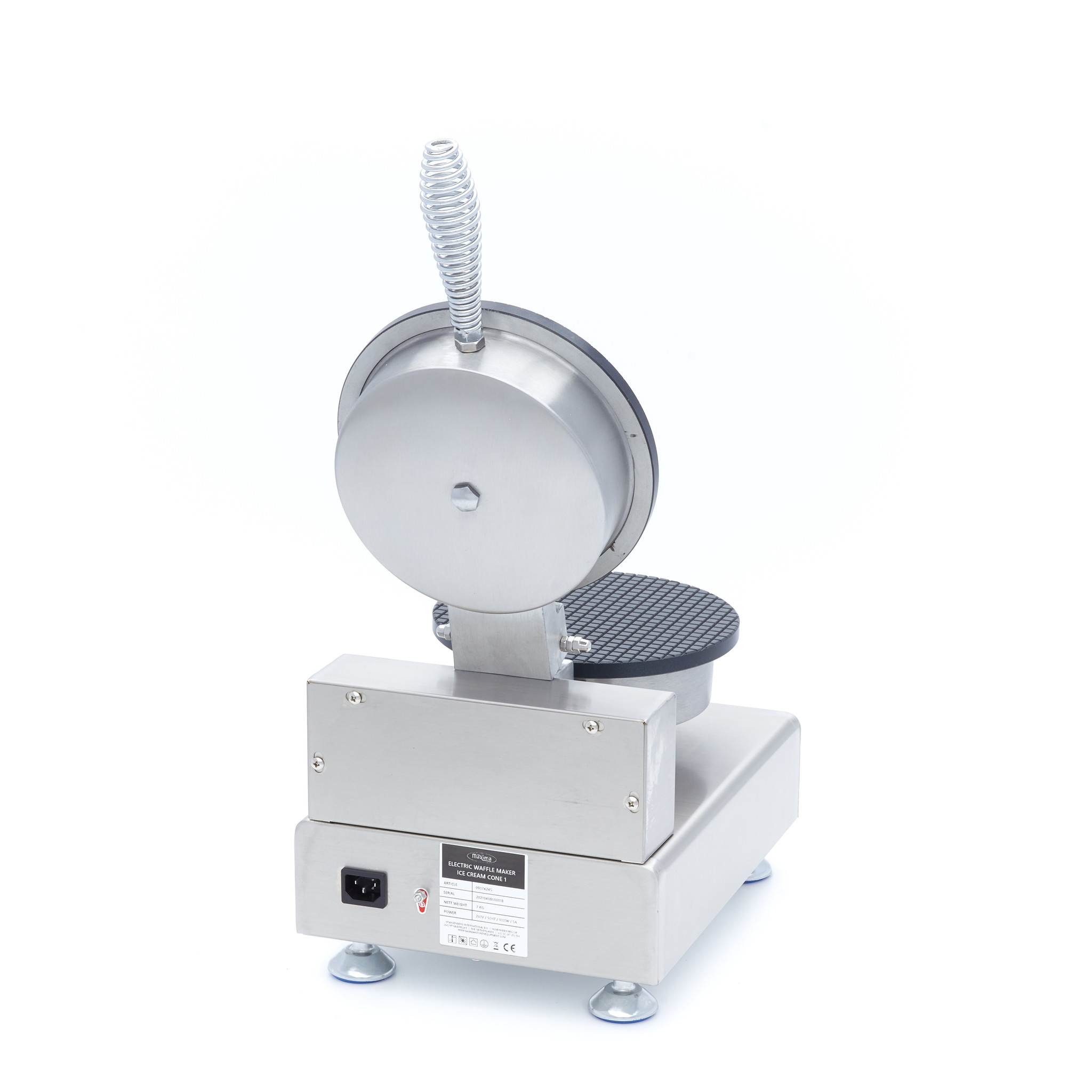 Aparat waffle in forma de cornet de inghetata Maxima 2