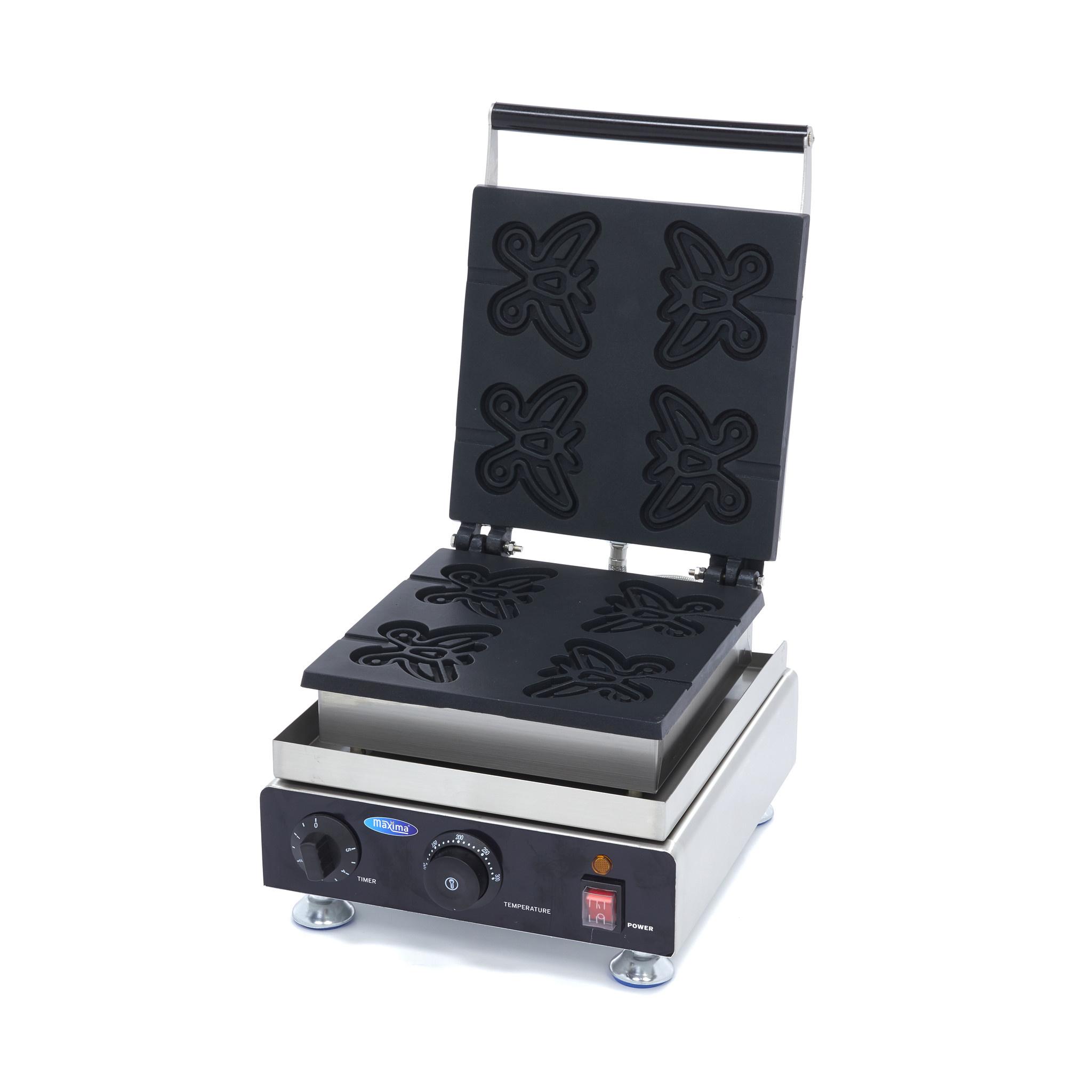 Aparat waffle in forma de fluture Maxima-4 bucati