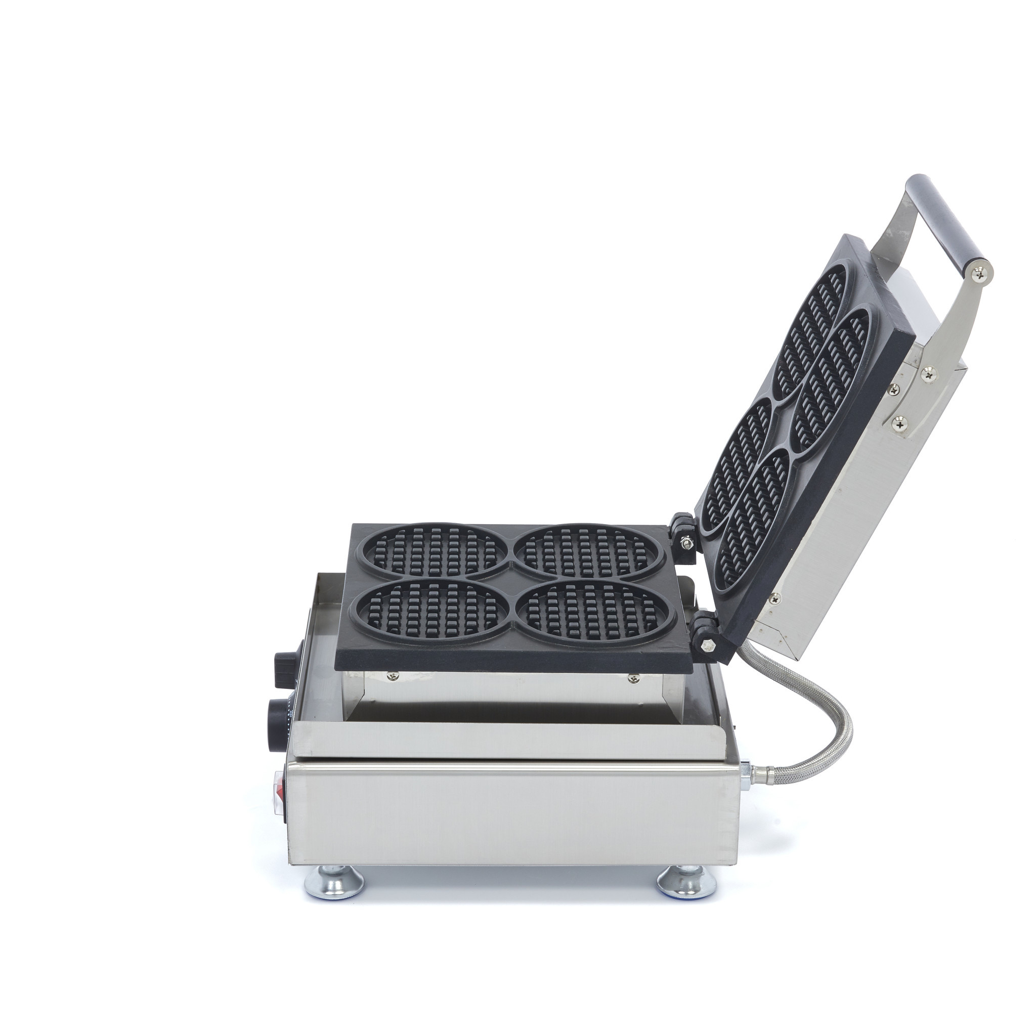 Aparat waffle in forma rotunda Maxima-4 bucati 2